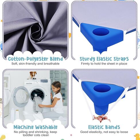 16 قطعة من ملاءات سرير الأطفال للرعاية النهارية من كينلوب للأطفال الصغار ومرحلة ما قبل المدرسة مقاس 24 × 51 بوصة مقاس قياسي ملاءة سرير للأطفال من القطن ملاءة قيلولة قابلة للتنفس للأطفال في وقت القيلولة ملاءة مناسبة للأولاد والبنات (رمادي) in Kuwait