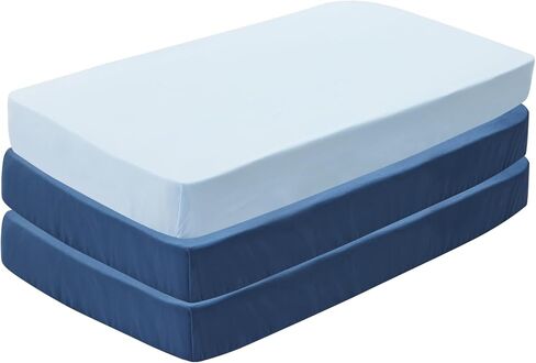 ملاءة سرير DuoMiaoMiao مناسبة للأولاد والبنات، ملاءة سرير ناعمة من الألياف الدقيقة لسرير الأطفال القياسي، غطاء مرتبة قابل للتنفس لمراتب الأطفال الصغار، 28 × 52 بوصة (ملاحظة وردية، 3) in Kuwait