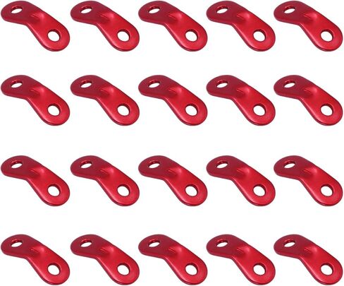 دي جي كيو 20 قطعة من حبل جلاين، حبل قابل للتعديل من خليط معدني من الالومنيوم، حبل شد للخيمة، المشي لمسافات طويلة، التخييم، حقيبة الظهر، نزهة المأوى ومظلة الظل للانشطة الخارجية in Kuwait