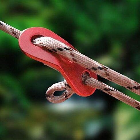 دي جي كيو 20 قطعة من حبل جلاين، حبل قابل للتعديل من خليط معدني من الالومنيوم، حبل شد للخيمة، المشي لمسافات طويلة، التخييم، حقيبة الظهر، نزهة المأوى ومظلة الظل للانشطة الخارجية in Kuwait