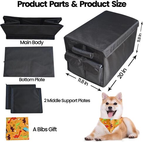 YCooiFo Car Seat Extender with Storage up to 40lbs, Suitable for Dogs, Car Seat Gap Filler in Kuwait