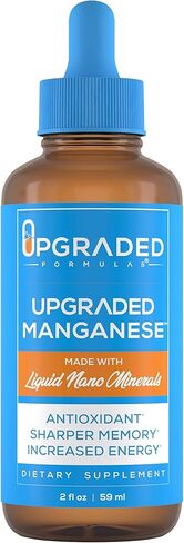 Upgraded Formulas Manganese Supplement with Liquid Nano Minerals - Antioxidant, Sharper Memory and Increased Energy - Vegan, Paleo (2 Fluid Ounces) in Saudi Arabia