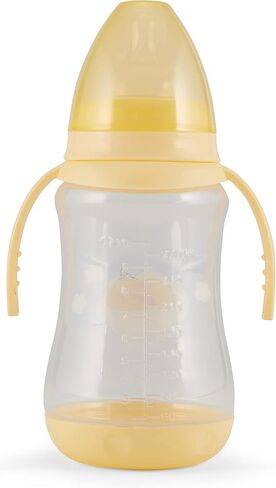 Disney 2 Pack 7 Ounce Baby Bottles with Character Prints and Colored Covers with Double Handle - BPA Free and Easy to Clean in Saudi Arabia