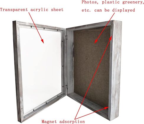WANLIAN Shadow Box Frame16x20, Extra Large Shadow Boxes Display Cases 16x20“ Wooden Linen Back, Wall-Mounted Deep Display Box Picture Frame for Photos Memorabilia Wedding Jersey Medals Antique (White) in Saudi Arabia