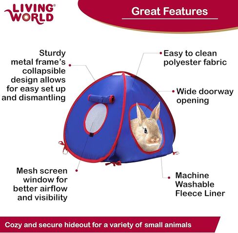LIVING WORLD Tent for Pets, Blue/Grey in Kuwait