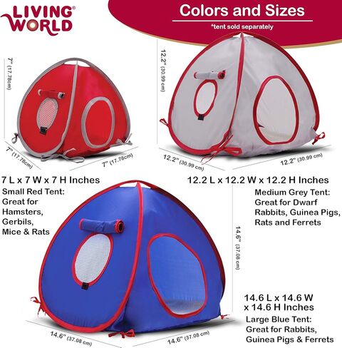 LIVING WORLD Tent for Pets, Blue/Grey in Kuwait