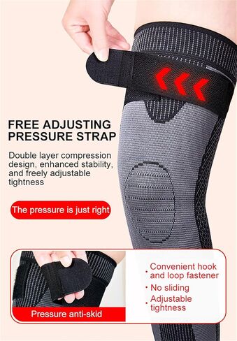 Tourmaline Acupressure self-Heating Shaping Knee Sleeve,Mugwort Acupressure Shaping Knee Pads (XL) in Kuwait