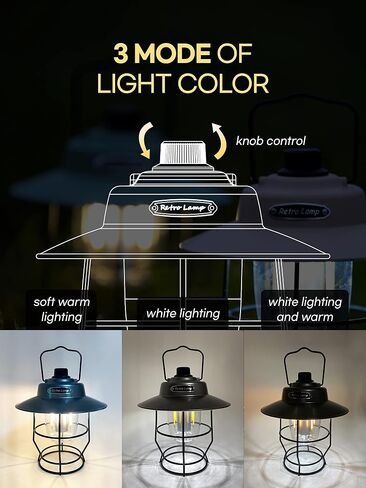 مصباح يدوي CreaViva Lantern للتخييم، والطوارئ، وانقطاع التيار الكهربائي، والمشي لمسافات طويلة، وصيد الأسماك، في الأماكن المغلقة، ضوء مقاوم للماء (لون فضي) in Saudi Arabia