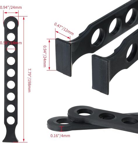 Rubber Strap, Rubber Chain Strap for UTV Golf Cart Mini Bike Rack Replace 2-70732, 20073 (2) (Pack of 2) in Kuwait