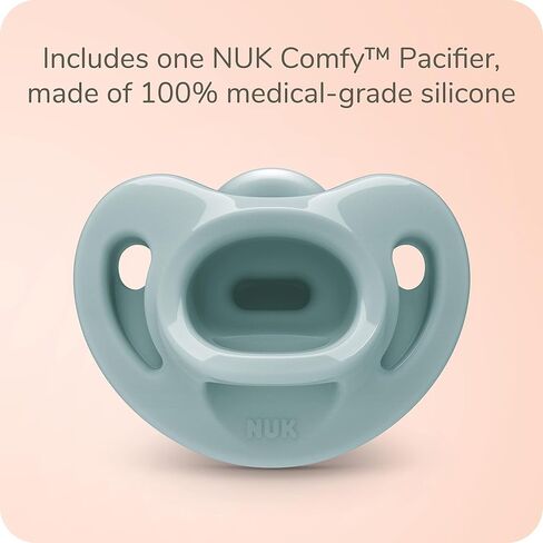NUK Besties Pacifier Holder with Stuffed Animal and Silicone Pacifier Included in Saudi Arabia