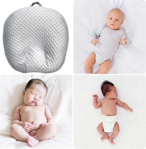 اس اتش- رويدو قطعة واحدة من غطاء انزلاقي قابل للازالة لاسترخاء حديثي الولادة، غطاء وسادة سرير فاخر ناعم منقط للاطفال in Kuwait