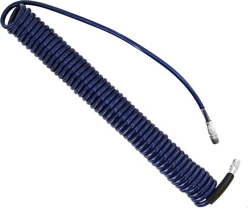 Plastair HoseKoil PU425-1-3-AMZ 1/4-Inch x 25-Foot Polyurethane Lead Safe Ultra-Light Recoil Air Hose, Blue in Saudi Arabia