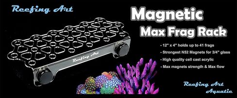 Magnetic Coral Frag Rack Strongest N52 Magnets Holds up to 41 Plugs (Medium Slim) in Kuwait