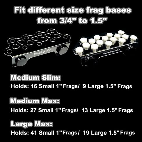Magnetic Coral Frag Rack Strongest N52 Magnets Holds up to 41 Plugs (Medium Slim) in Kuwait