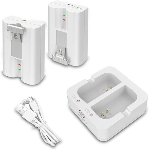 عبوتان من البطاريات البديلة مع محطة شاحن لكاميرا جرس الباب الدائري 2/3/4، وكاميرا الأضواء وكاميرا لاصقة، وبطاريات ليثيوم أيون قابلة لإعادة الشحن بقدرة 3.65 فولت/6040 مللي أمبير في الساعة للكاميرا الداخلية in Kuwait