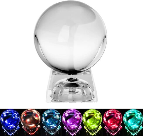 MerryNine Photograph Crystal Meditation Ball Globe, Crystal Ball with A Stand, K9 Crystal Sunshine Catchers Ball in Saudi Arabia