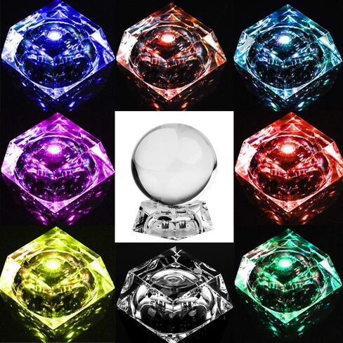 MerryNine Photograph Crystal Meditation Ball Globe, Crystal Ball with A Stand, K9 Crystal Sunshine Catchers Ball in Saudi Arabia