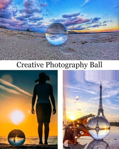 MerryNine Photograph Crystal Meditation Ball Globe, Crystal Ball with A Stand, K9 Crystal Sunshine Catchers Ball in Saudi Arabia