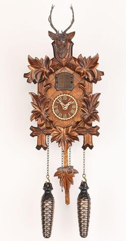 Quartz Cuckoo Clock 5 leaves, head of a deer TU 371 Q in Kuwait