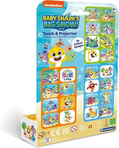 Nickelodeon Baby Sharks Big Show! Torch & Projector, View All Your Favorite Characters, 39" Projections, Kids Ages 3+ in Saudi Arabia