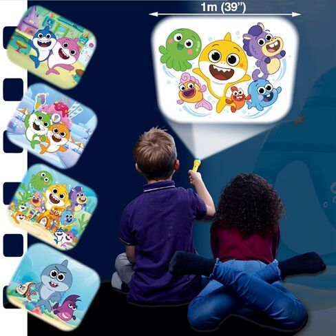 Nickelodeon Baby Sharks Big Show! Torch & Projector, View All Your Favorite Characters, 39" Projections, Kids Ages 3+ in Saudi Arabia
