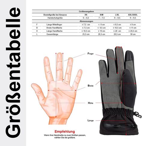 قفازات ساخنة للنساء والرجال، قفازات لمرض رينود، كلاب المشي، ركوب الدراجات، الصيد، صيد الأسماك مقاومة للماء والرياح لون أسود in Kuwait