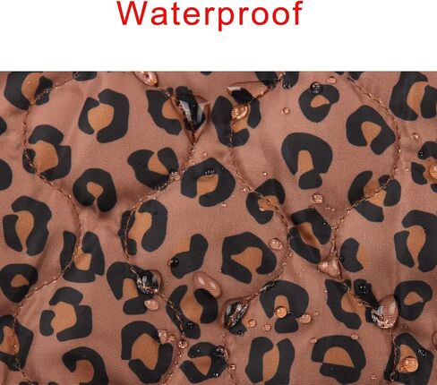 JoyDaog Fleece Lined Warm Dog Jacket for Winter Outdoor Waterproof Reflective Large Dog Coat,Leopard Print XL in Kuwait