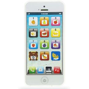 Play Toy Phone Mobile Playmate Phone - Toy Learning Play Cell Phone with 8 Music Modes and Dazzling Lights for Toddlers and Baby (Black) in Saudi Arabia