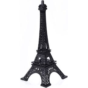 Eiffel Tower Statue Decor, 7 Inch Alloy Metal Collectible Figurine Replica Souvenir Room, Paris Eiffel Tower Party Decoration Table Stand Holder Gift for Cake Topper in Kuwait