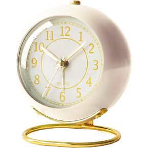 AYRELY® 4.5" Soccer-Shaped Analog Alarm Clock - Quiet Kids' Desk Clock with Musical Alarm, Battery Operated - Ideal for Bedroom, Kids' Room, Bedside, Living Room Decor, Shelf in Kuwait