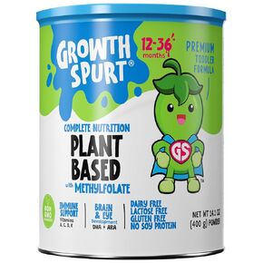 Plant Based Toddler Formula – Growth Spurt Complete Nutrition Powder Formula – Dairy Free, Lactose Free, Gluten Free – No Soy Protein - Prebiotics, Probiotics, DHA & ARA, Methylfolate, Immune Support, Non GMO Infant Baby Transition Weaning (12 Pack) in Saudi Arabia