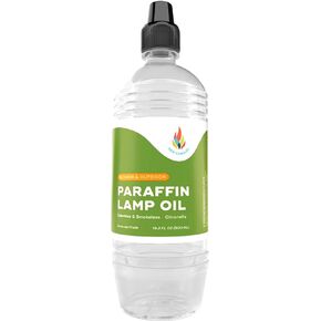 Citronella Liquid Paraffin Lamp Oil - Smokeless, Ultra Clean Burning Fuel for Indoor and Outdoor Use (1 Liter Bottle) in Kuwait