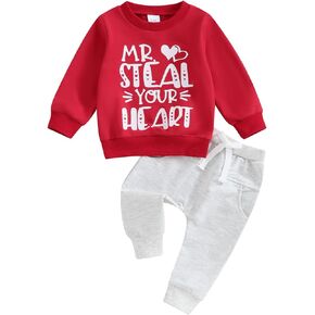 FIOMVA St Patricks Day Baby Girl Outfit Infant Shamrock Print Sweatshirts Pants Set Toddler Cute Top Suit Clothes