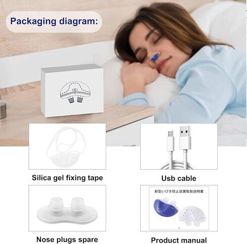 Electronic Anti Snoring Devices[New Experience]Variable Speed Anti Snoring Devices with 3 Adjustable Wind Speed for Sleeping Breath Aids,Air Purifier Filter (White) (Purple) in Kuwait