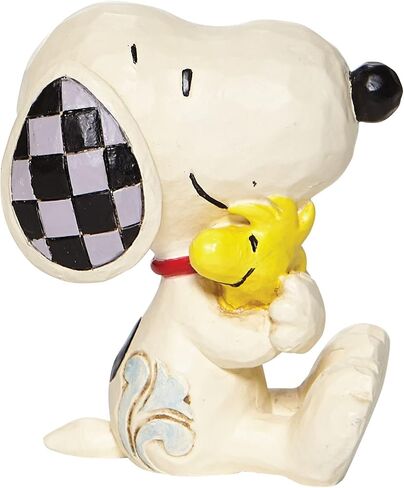 Enesco Peanuts by Jim Shore Snoopy Hugging Woodstock Miniature Figurine, 2.5 Inch, Multicolor in Saudi Arabia