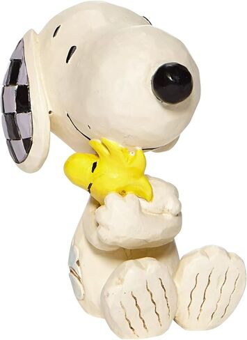 Enesco Peanuts by Jim Shore Snoopy Hugging Woodstock Miniature Figurine, 2.5 Inch, Multicolor in Saudi Arabia
