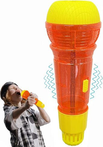 Lolakee Echo Mic for Kids Lightweight Music Singing Toys Speech Therapy Feedback Toy, Fun Supplies for Birthday, Picnic, BBQ, Holiday Party(No Battery Needed) (Bule) in Kuwait