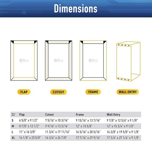 باب كلب كبير من الألومنيوم النقي، باب كلب كبير للجدار، باب للحيوانات الأليفة للجدار مع لوحة قفل منزلقة، أنفاق صندوقية موسعة، وإطار معدني سهل التركيب لسلالات الكلاب الكبيرة والقطط in Kuwait