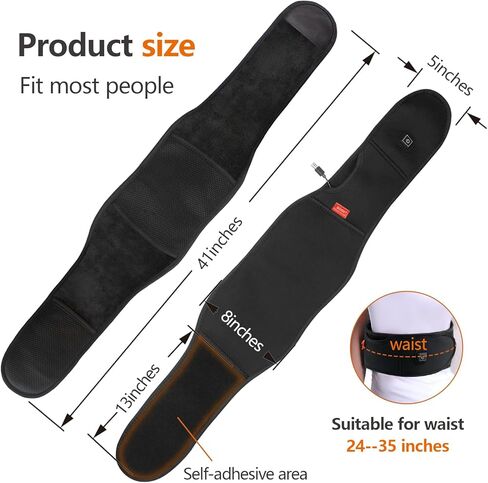 وسادة تسخين Sojoy USB للسفر، وسادة تسخين سريعة تستخدم للظهر والكتف والساق وتشنجات البطن، وسادة تسخين محمولة مع 3 مستويات تسخين للسفر والعمل والمنزل (البطارية غير متضمنة) in Kuwait