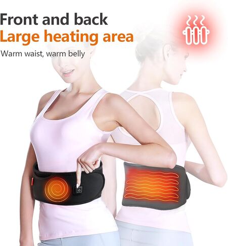 وسادة تسخين Sojoy USB للسفر، وسادة تسخين سريعة تستخدم للظهر والكتف والساق وتشنجات البطن، وسادة تسخين محمولة مع 3 مستويات تسخين للسفر والعمل والمنزل (البطارية غير متضمنة) in Kuwait