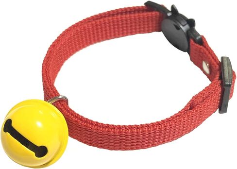 Kokoneko Honpo [Tama Collar] Large Bell with Safety Buckle Handmade (Red) in Kuwait