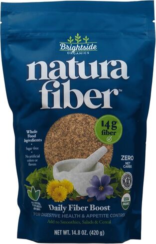 Natura Fiber, All-Natural Organic Fiber Powder Supplement, Plant-Based Whole Food Ingredients, No Artificial Colors or Flavors in Saudi Arabia
