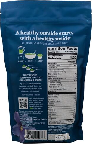 Natura Fiber, All-Natural Organic Fiber Powder Supplement, Plant-Based Whole Food Ingredients, No Artificial Colors or Flavors in Saudi Arabia