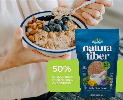 Natura Fiber, All-Natural Organic Fiber Powder Supplement, Plant-Based Whole Food Ingredients, No Artificial Colors or Flavors in Saudi Arabia