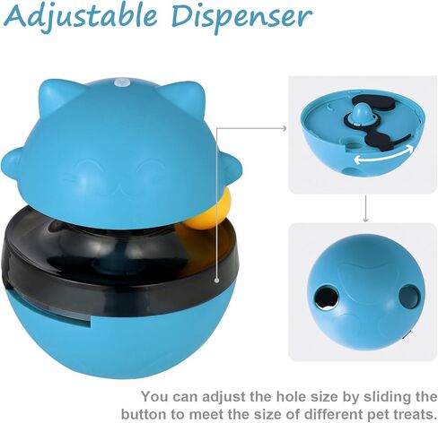 FRIUSATE 2Pcs Cat Treat Dispenser, Cat Treat Toy Cat Interactive Toy and Cat Treat Ball, Food Dispenser Puzzle Feeder for Pet in Kuwait