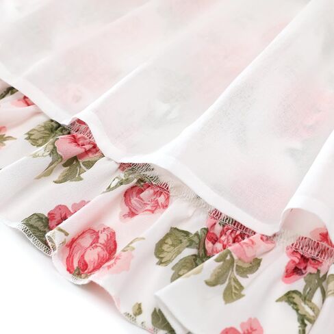 Flofallzique Summer Little Girls Dress Vintage Floral Toddler Birthday Party Easter Sundress Baby Clothes in Saudi Arabia