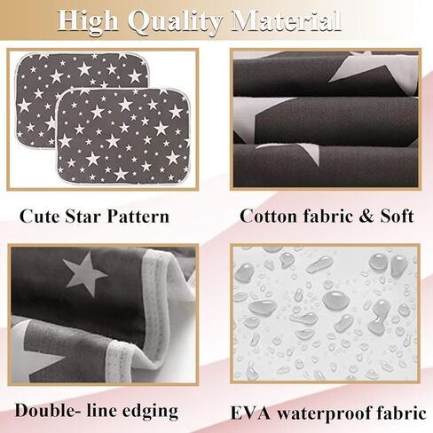 RUNANIA Guinea Pig Cage Liners, 3 Pack Washable & Reusable Guinea Pig Pee Pads for Rabbits Rats Hamsters Hedgehogs Small Animals in Kuwait