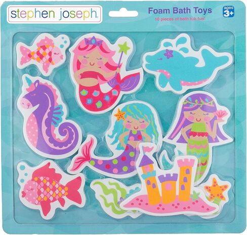 Stephen Joseph, Floating Foam Bath Character 10-Piece Toy Set, Mermaid in Saudi Arabia