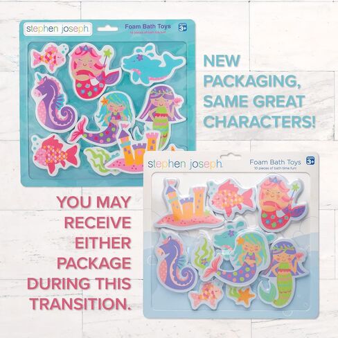 Stephen Joseph, Floating Foam Bath Character 10-Piece Toy Set, Mermaid in Saudi Arabia