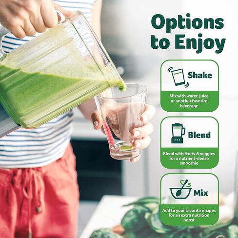 بيورلي انسبايرد مسحوق سوبر فود باور سوبر فود جرينز من جرينز | فيتامين C والزنك لدعم المناعة + فيتامين D | مزيج سموذي | 13 فاكهة وخضروات | 31 حصة in Kuwait